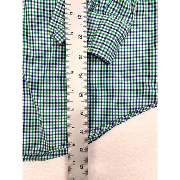 Ralph Lauren Long Sleeve Button Down Shirt Soft Cotton Green Size Medium - Picture 4 of 8